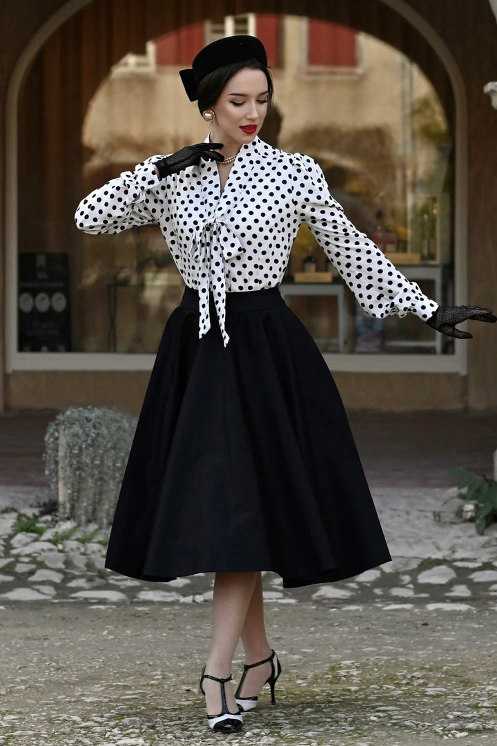 Maisie Black Full Circle Skirt
