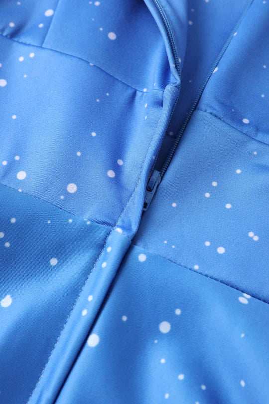 PREORDER - Scarlette Blue Reindeer Swing Dress - Estimated dispatch 5th of November
