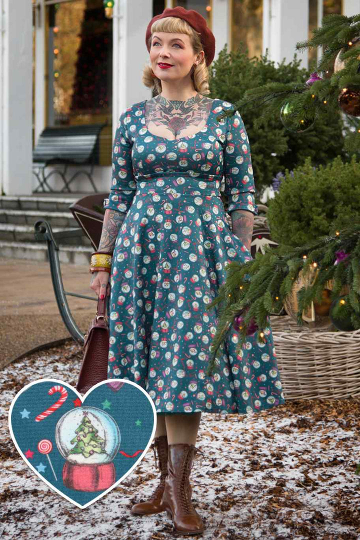 PREORDER - Scarlette Snow Globe Swing Dress - Estimated dispatch 28th of October