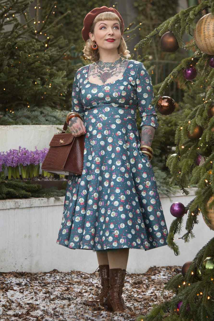 PREORDER - Scarlette Snow Globe Swing Dress - Estimated dispatch 28th of October