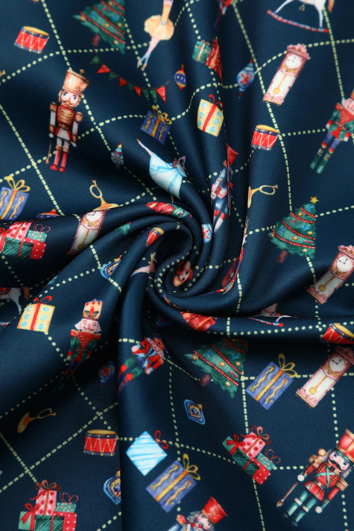 PREORDER - Scarlette Blue Nutcracker Swing Dress - Estimated dispatch 5th of November