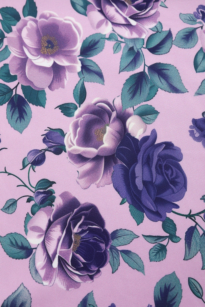 PREORDER - Scarlette Lilac Rose Midi Dress - Expected dispatch on the 6th of August