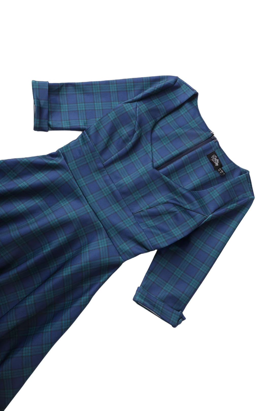 PREORDER - Scarlette Navy Check Swing Dress - Estimated dispatch 5th of November