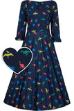 Debra Colourful Dino Dress