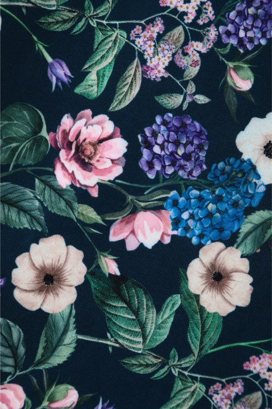 PREORDER - Scarlette Navy Blue Floral Swing Dress - Estimated dispatch 22nd of October