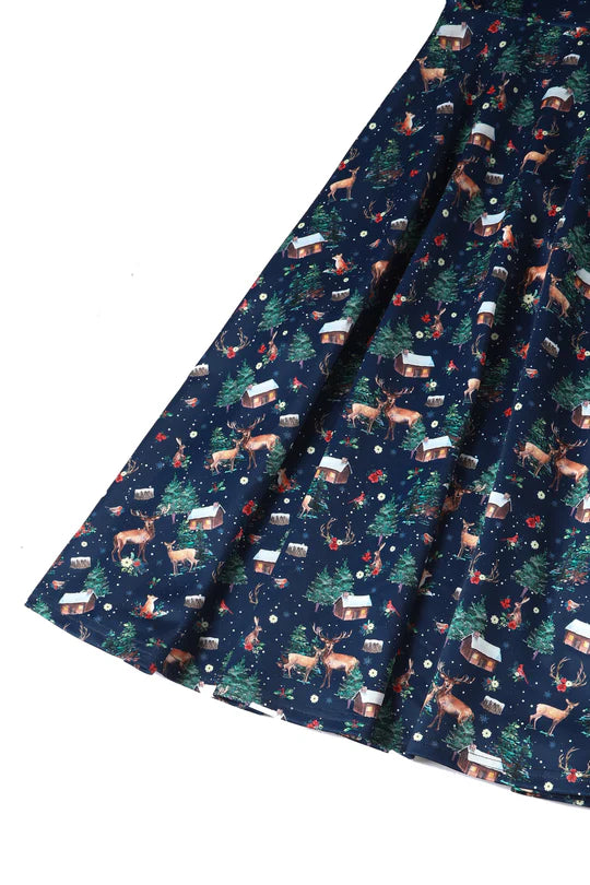PREORDER - Scarlette Woodland Winter Swing Dress - Estimated dispatch 28th of October