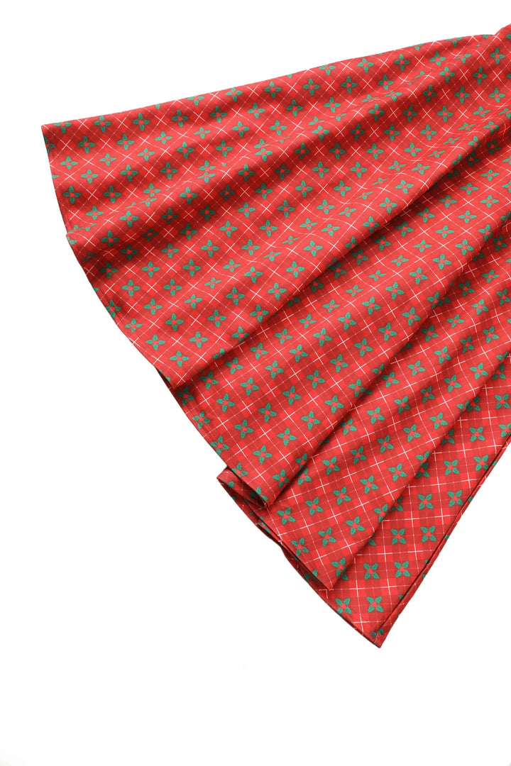 PREORDER - Scarlette Mistletoe Plaid Swing Dress - Estimated dispatch 5th of November