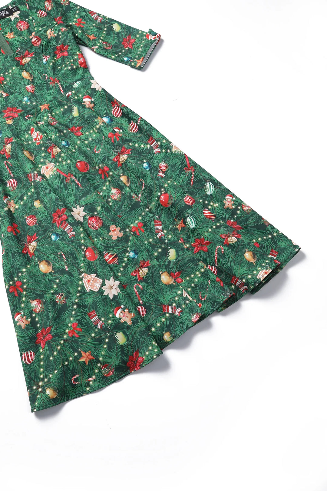 PREORDER - Scarlette Christmas Tree Swing Dress - Estimated dispatch 28th of October