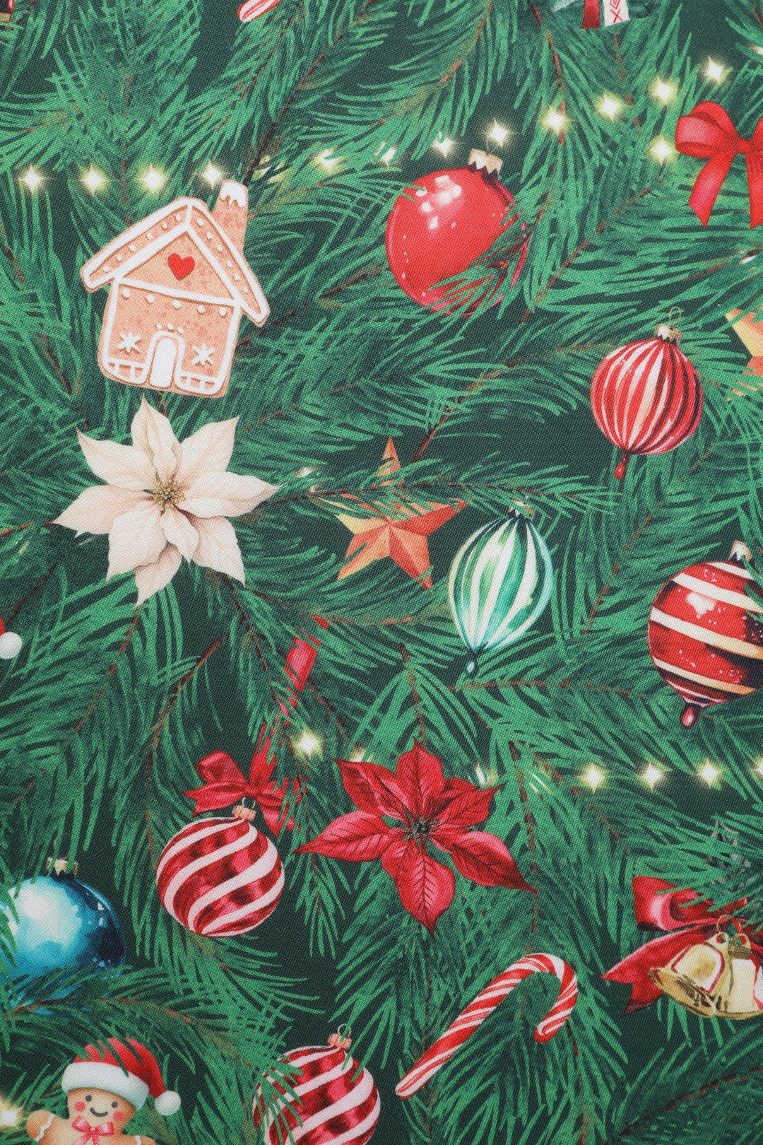 PREORDER - Scarlette Christmas Tree Swing Dress - Estimated dispatch 28th of October