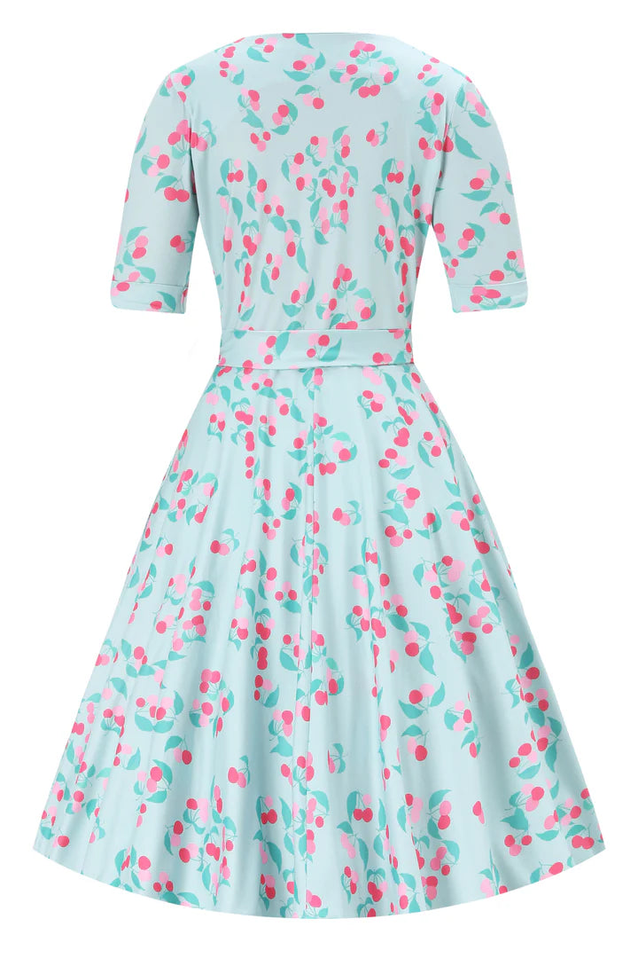 PREORDER - Matilda Cherry Wrap Dress - Expected dispatch date 3rd June