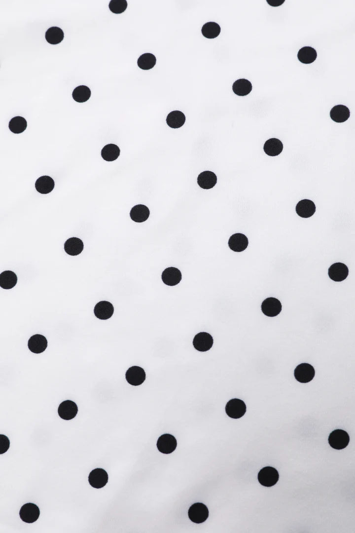 PREORDER - Matilda White Polka Wrap Dress - Expected dispatch date 3rd June