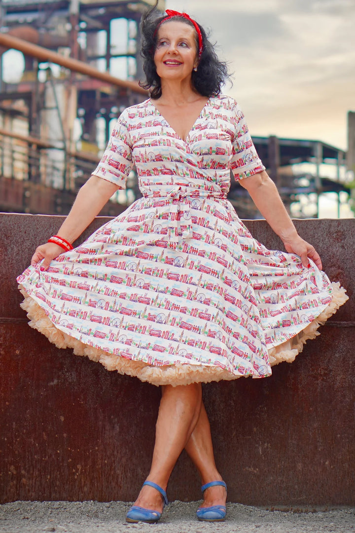 PREORDER - Matilda London Landmark Wrap Dress - Expected dispatch 6th August