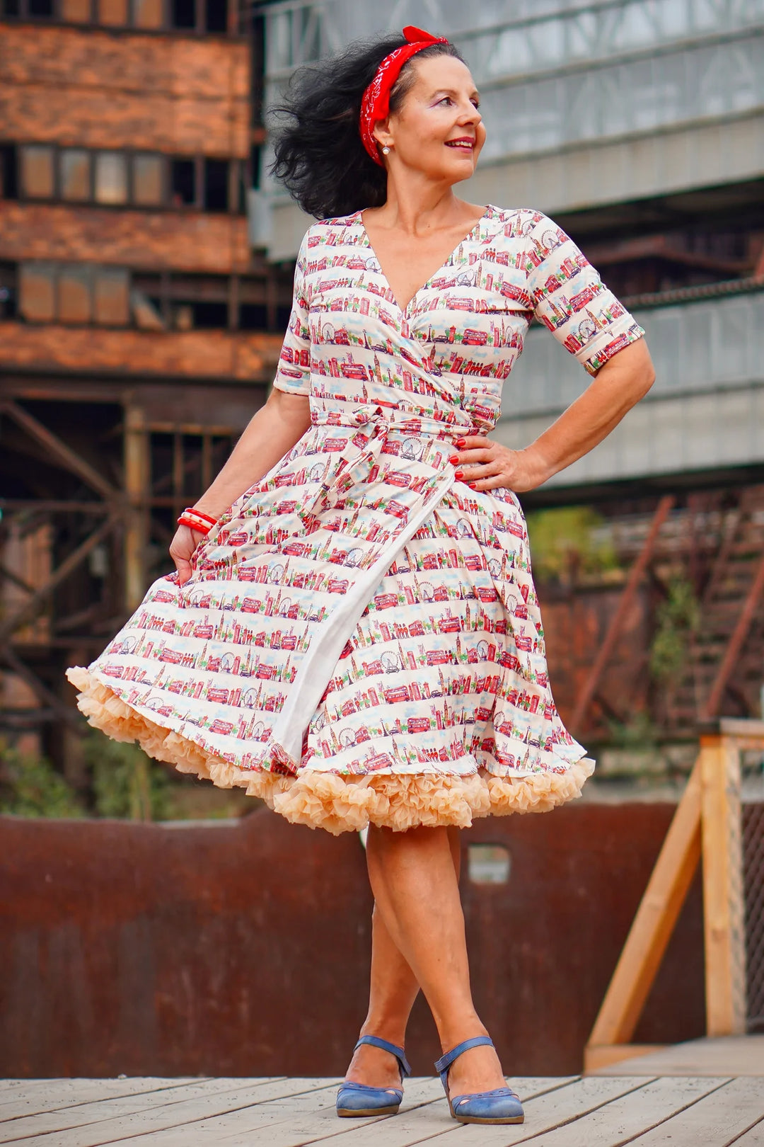 PREORDER - Matilda London Landmark Wrap Dress - Expected dispatch 6th August