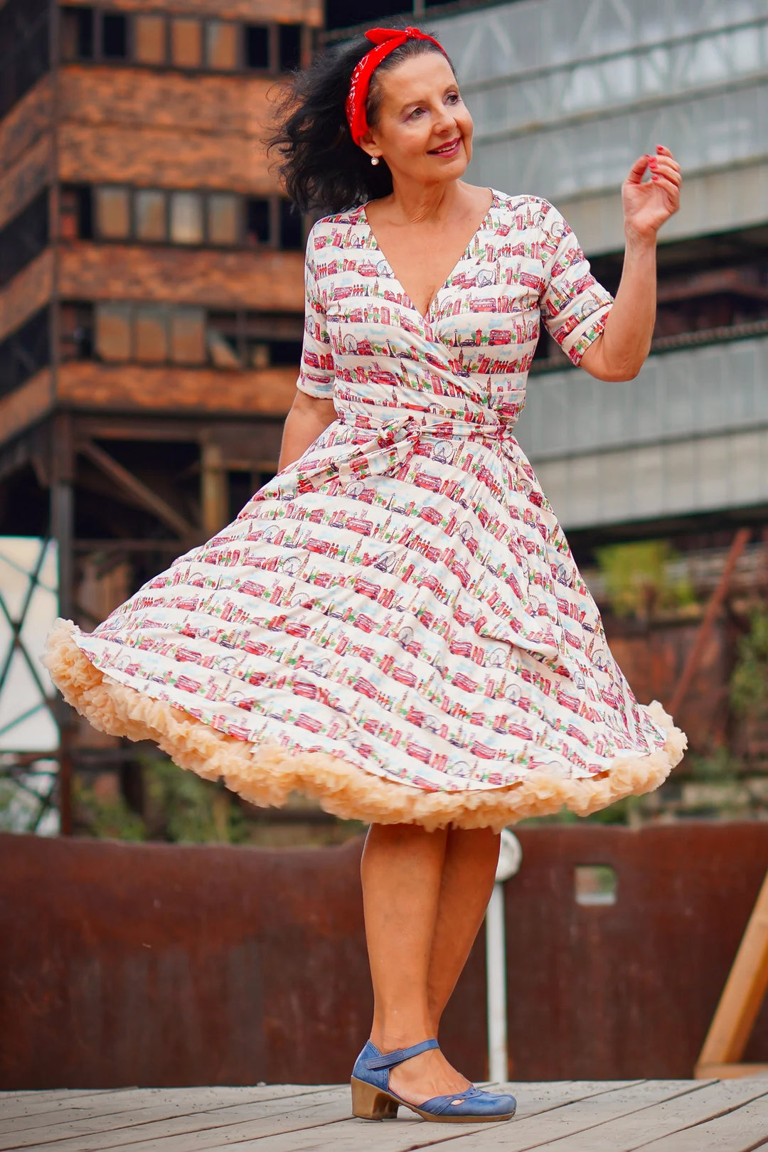 PREORDER - Matilda London Landmark Wrap Dress - Expected dispatch 6th August