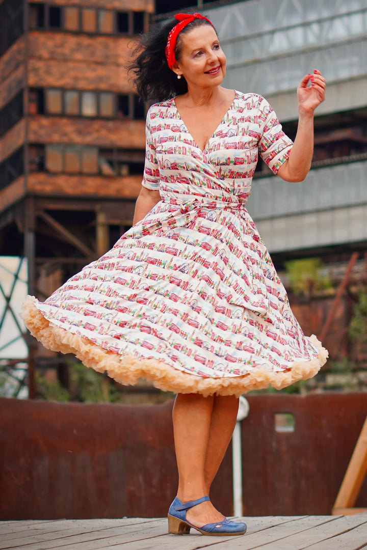 PREORDER - Matilda London Landmark Wrap Dress - Expected dispatch 6th August