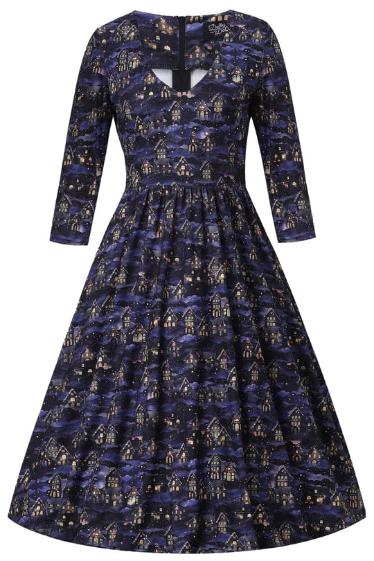 PREORDER - Billie Christmas Village Dress - Estimated dispatch 5th of November