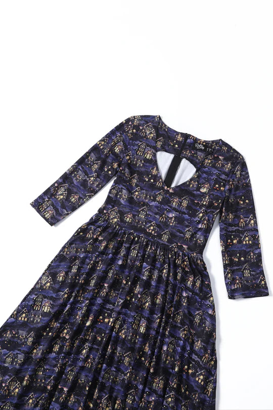 PREORDER - Billie Christmas Village Dress - Estimated dispatch 5th of November