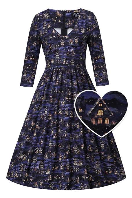 PREORDER - Billie Christmas Village Dress - Estimated dispatch 5th of November