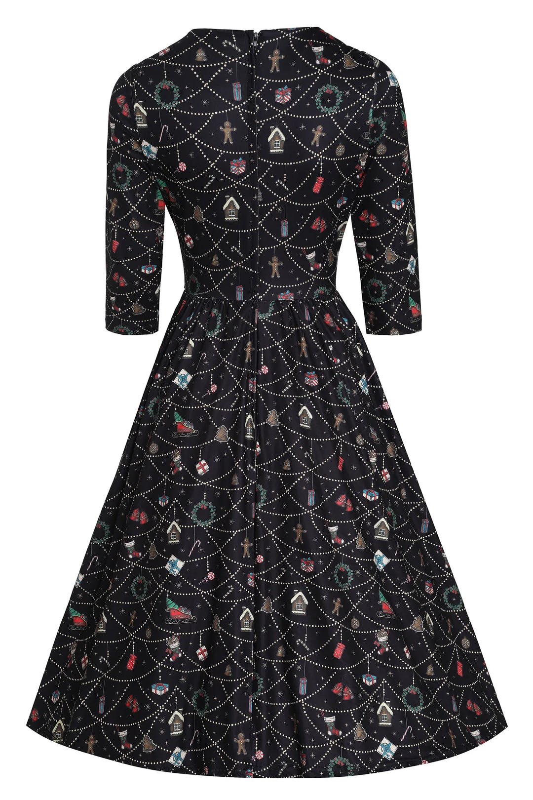 PREORDER - Billie Black Christmas Ornament Dress - Estimated dispatch 30th of October
