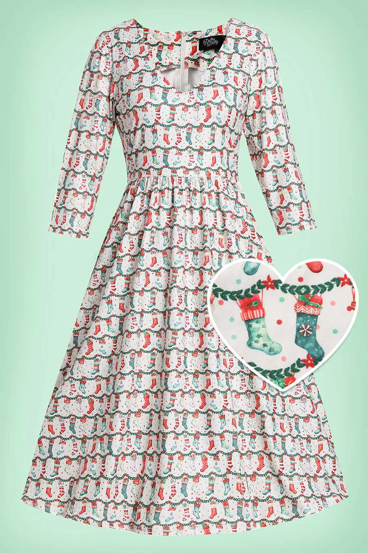 PREORDER - Billie Christmas Stocking Dress - Estimated dispatch 5th of November