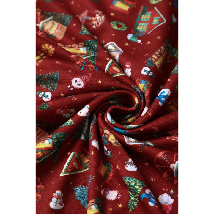 PREORDER - Billie Red Christmas Fair Dress - Estimated dispatch 30th of October