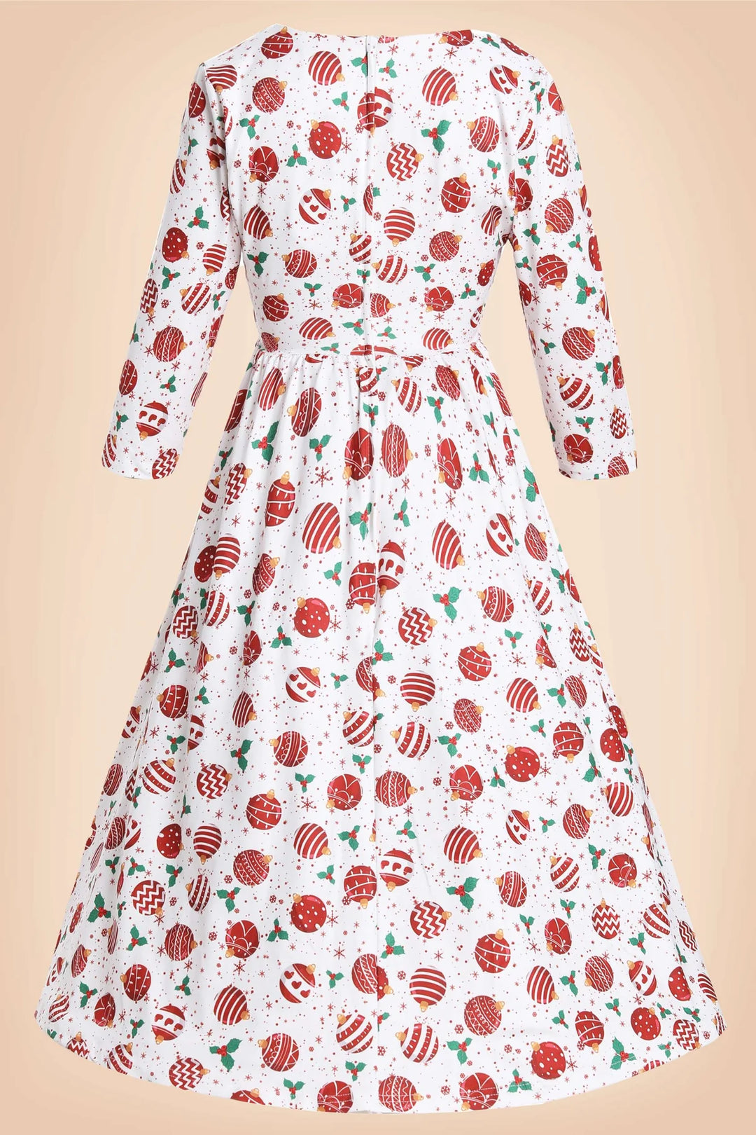 PREORDER - Billie Red Bauble Dress - Estimated dispatch 5th of November