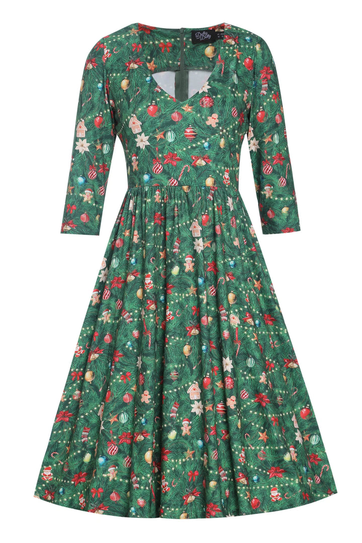 PREORDER - Billie Christmas Tree Dress - Estimated dispatch 5th of November