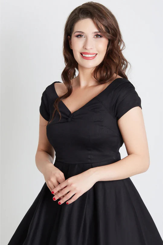 PREORDER - Lily Dress in Black - Estimated dispatch 21st October