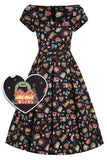 Lily Christmas Fair Swing Dress in Black - Preorder for dispatch 29th October