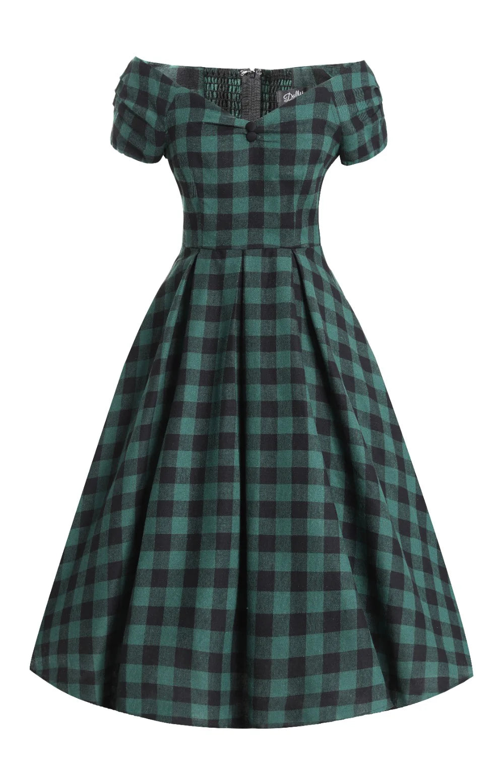 Lily Green and Black Swing Dress