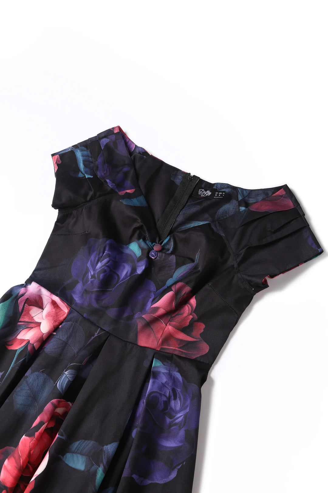 PREORDER - Lily Black Peony Dress - Expected dispatch 3rd of June