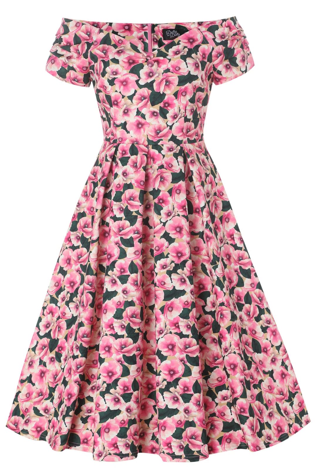 PREORDER - Lily Pink Poppy Swing Dress - Expected dispatch 15th of September