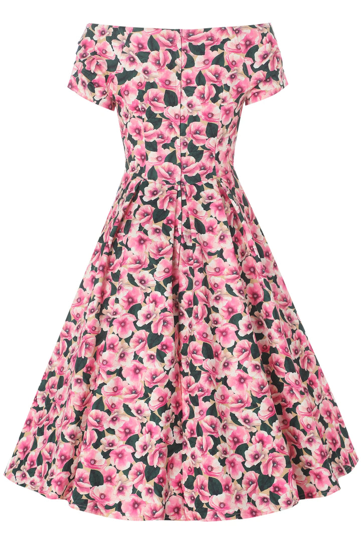 PREORDER - Lily Pink Poppy Swing Dress - Expected dispatch 15th of September