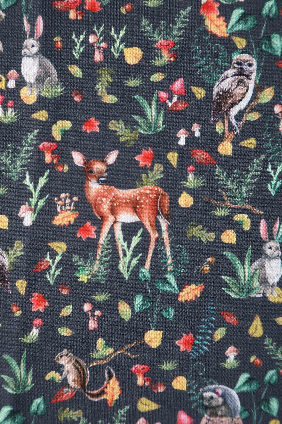 PREORDER - Owl & Deer Swing Dress - Expected dispatch 6th of August