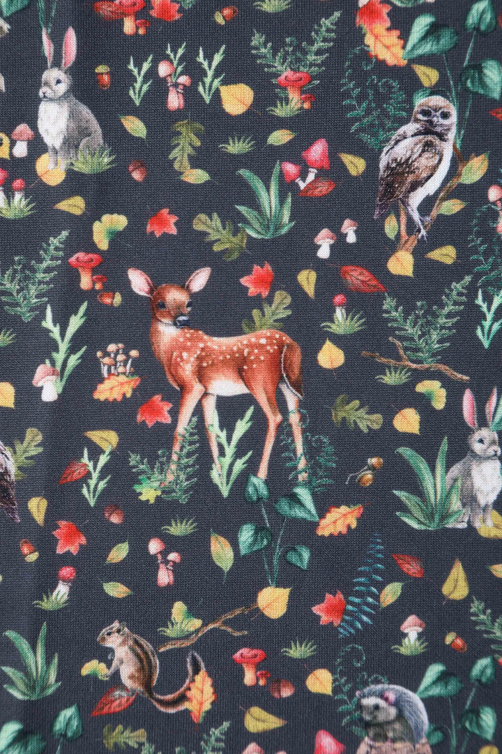 PREORDER - Owl & Deer Swing Dress - Expected dispatch 6th of August
