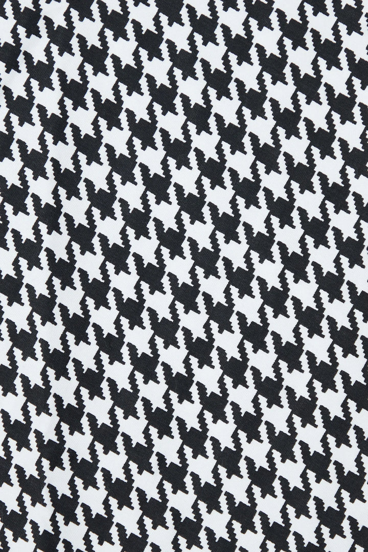 Lily Dog Tooth Swing Dress