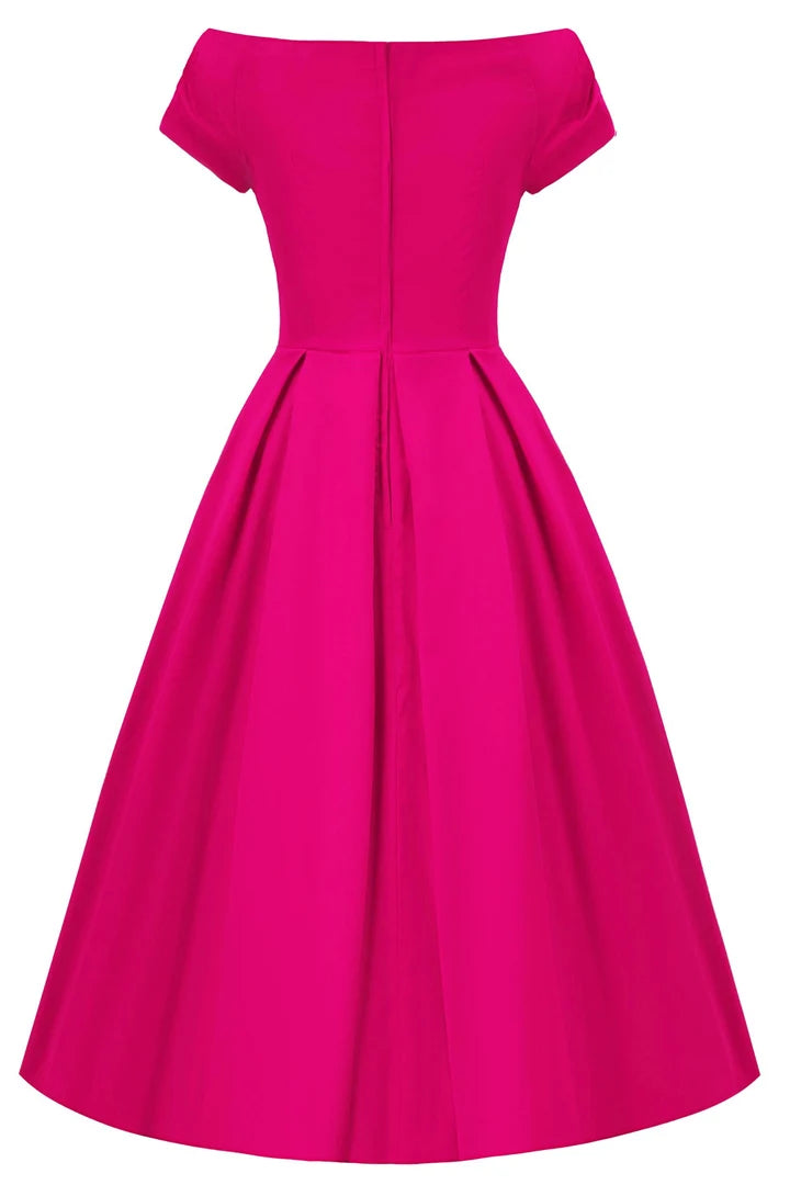 PREORDER - Lily Hot Pink Swing Dress - Expected dispatch 15th of September