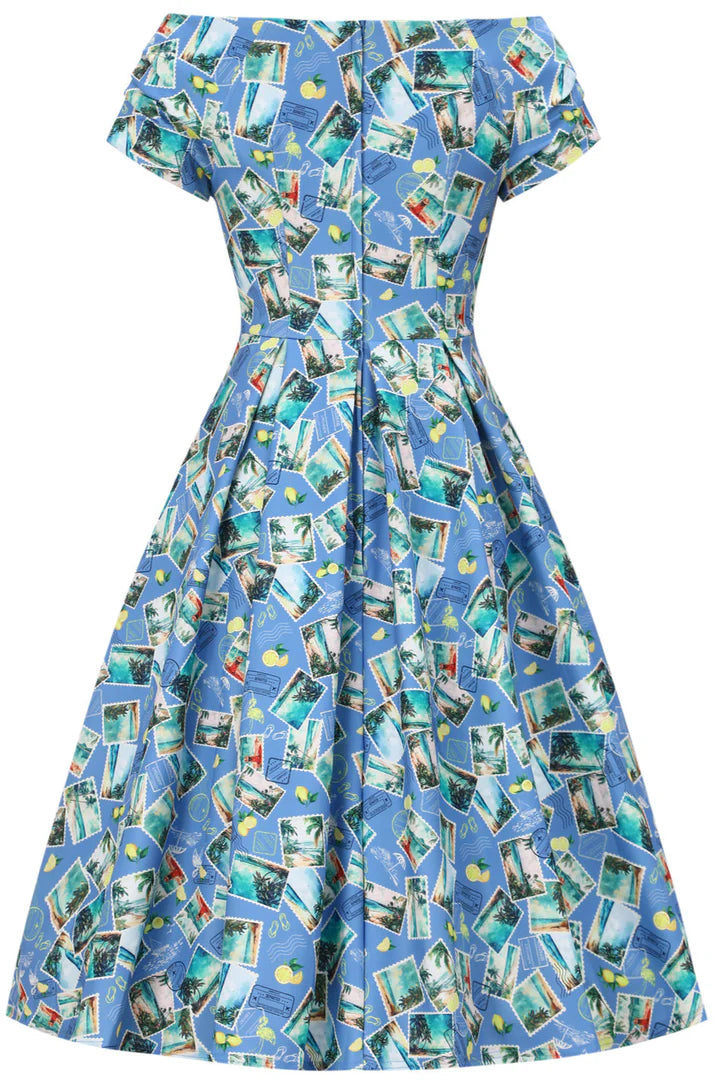 Lily Stamp Swing Dress - Preorder for dispatch 12th of September