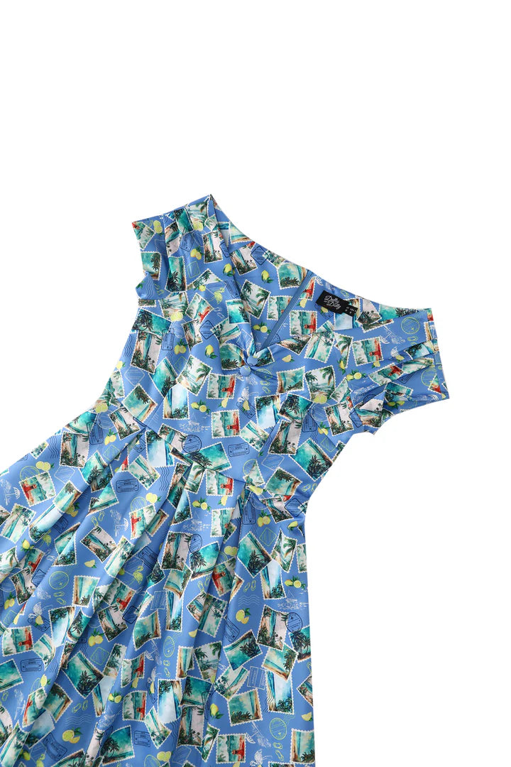 Lily Stamp Swing Dress - Preorder for dispatch 12th of September