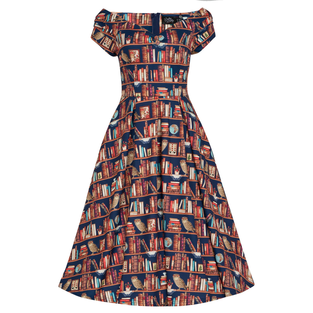 PREORDER - Lily Library Book & Owl Dress - Estimated dispatch 24th of June
