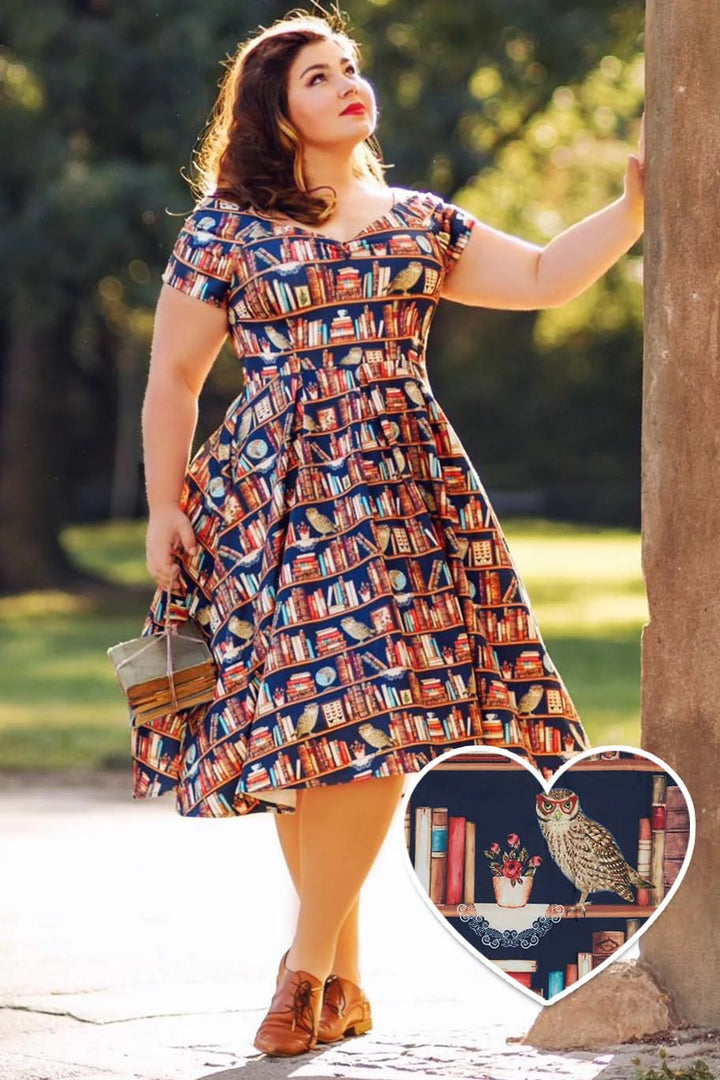 PREORDER - Lily Library Book & Owl Dress - Estimated dispatch 24th of June
