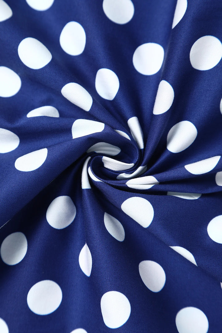 PREORDER - Lily Navy White Polka Dot Dress - Expected dispatch 3rd of June