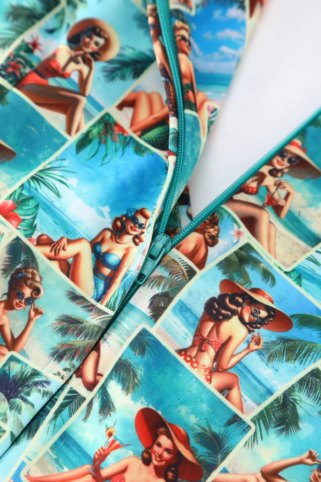 Lily Pinup Postcard Swing Dress - Preorder for dispatch 16th September