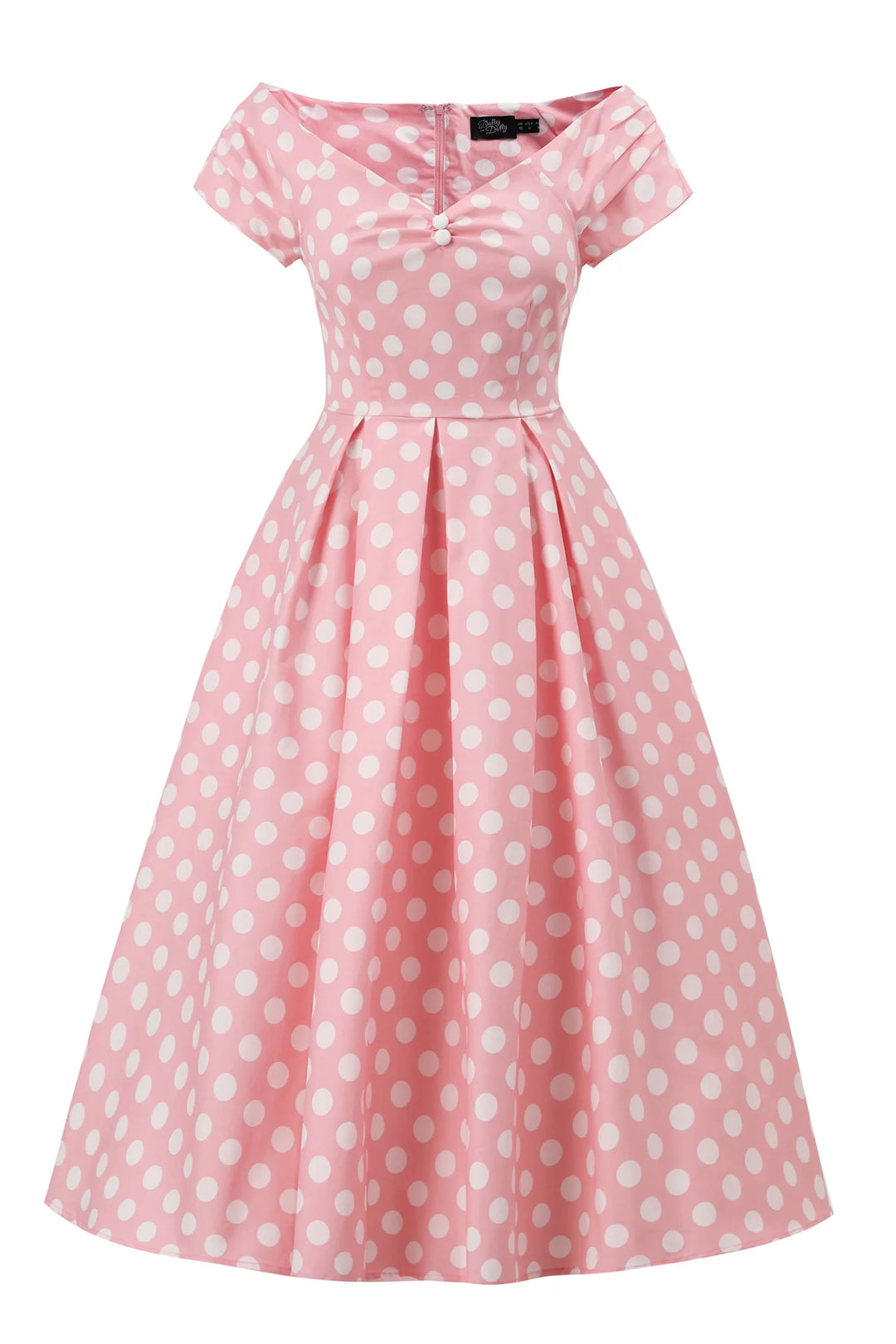 Lily Light Pink Polka Dot Dress