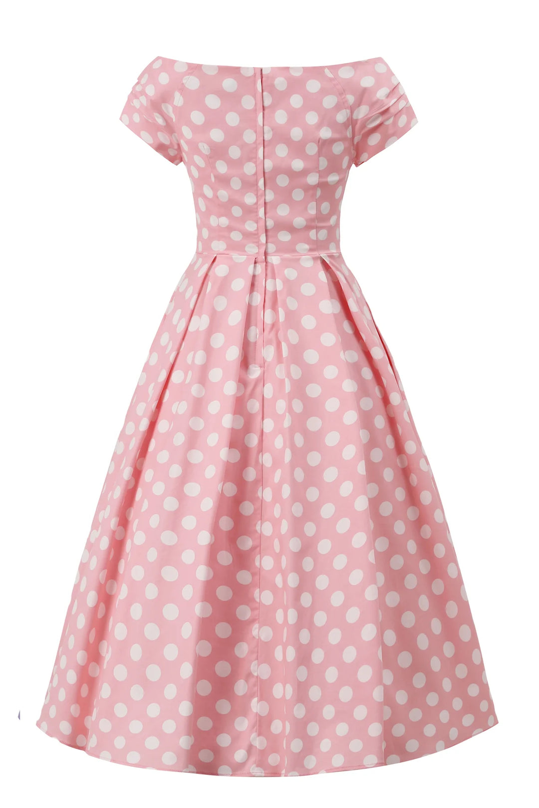 Lily Light Pink Polka Dot Dress