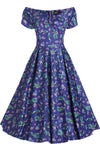 Lily Swing Dress in Peacock Print