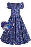 Lily Swing Dress in Peacock Print