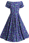Lily Swing Dress in Peacock Print