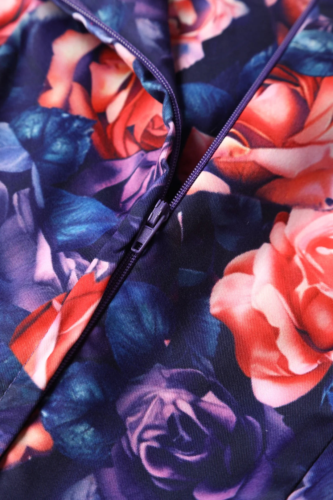PREORDER - Lily Purple and Pink Rose Swing Dress - Expected dispatch 15th of September