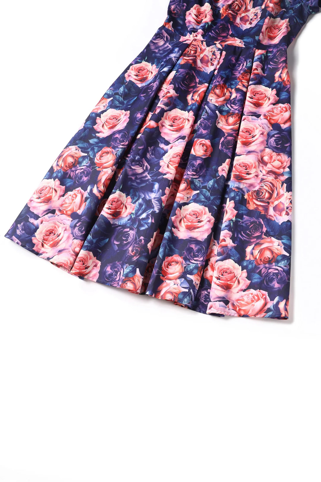 PREORDER - Lily Purple and Pink Rose Swing Dress - Expected dispatch 15th of September